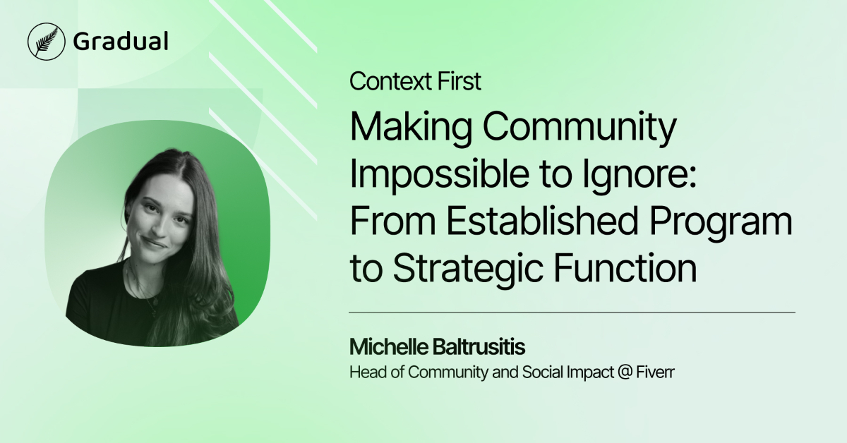 Context First: Making Community Impossible to Ignore: From Established ...