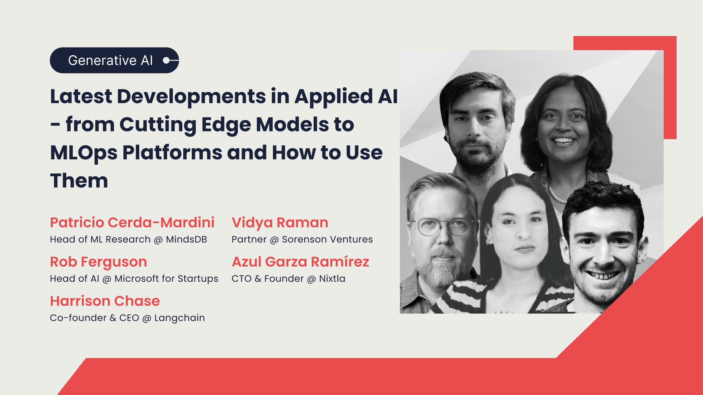 Latest Developments in Applied AI - from Cutting Edge Models to MLOps ...