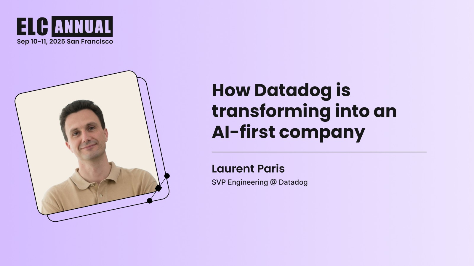 How Datadog is transforming into an AI-first company - Video | ELC