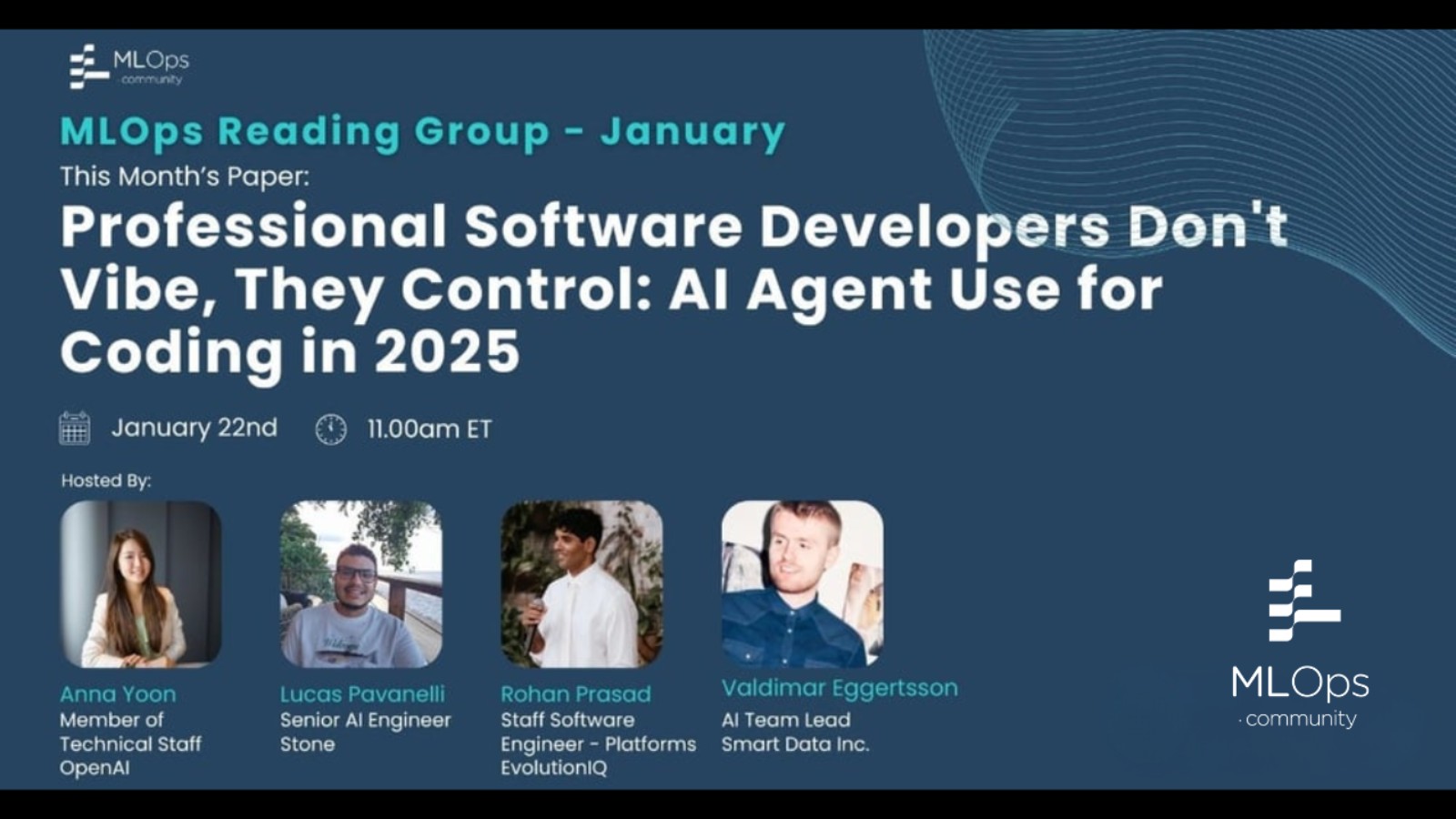 Agent Use for Coding in 2025 // MLOps Reading Group January 2026 ...