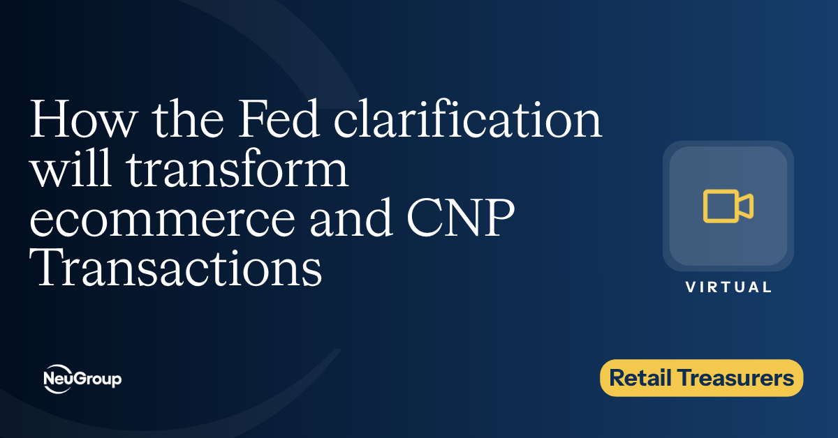 Retail Treasurers | Debit Routing meets PINless: How the Fed Will ...