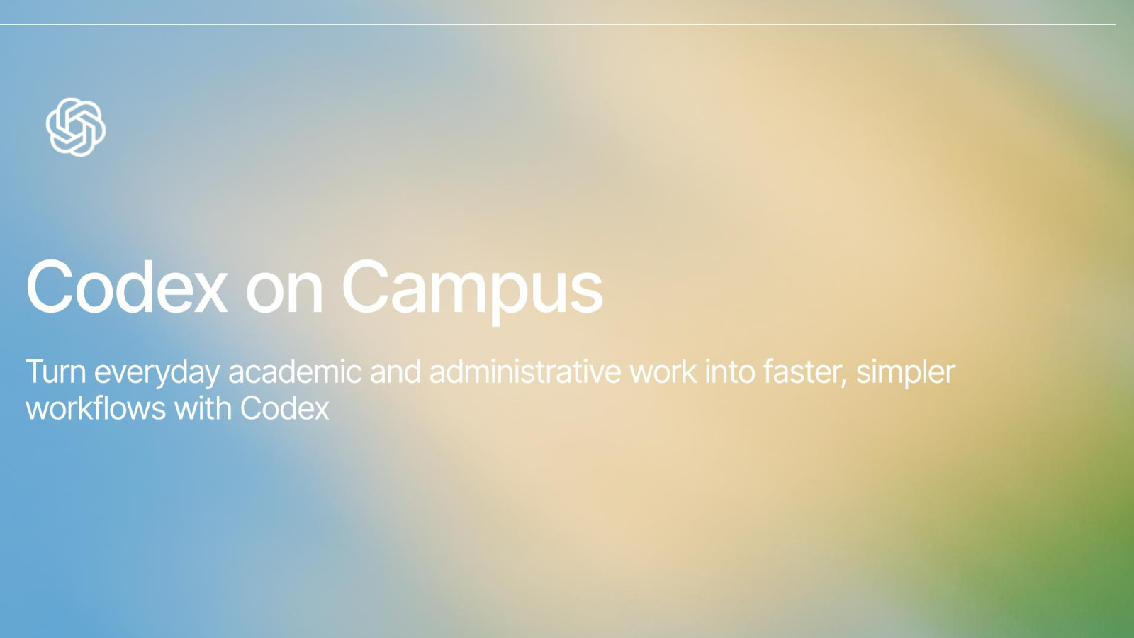Codex on Campus - Video | OpenAI Academy