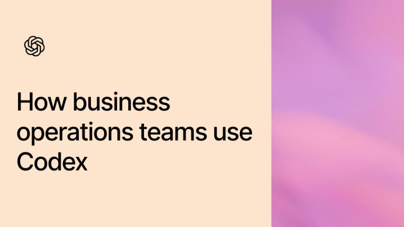 How business operations teams use Codex
