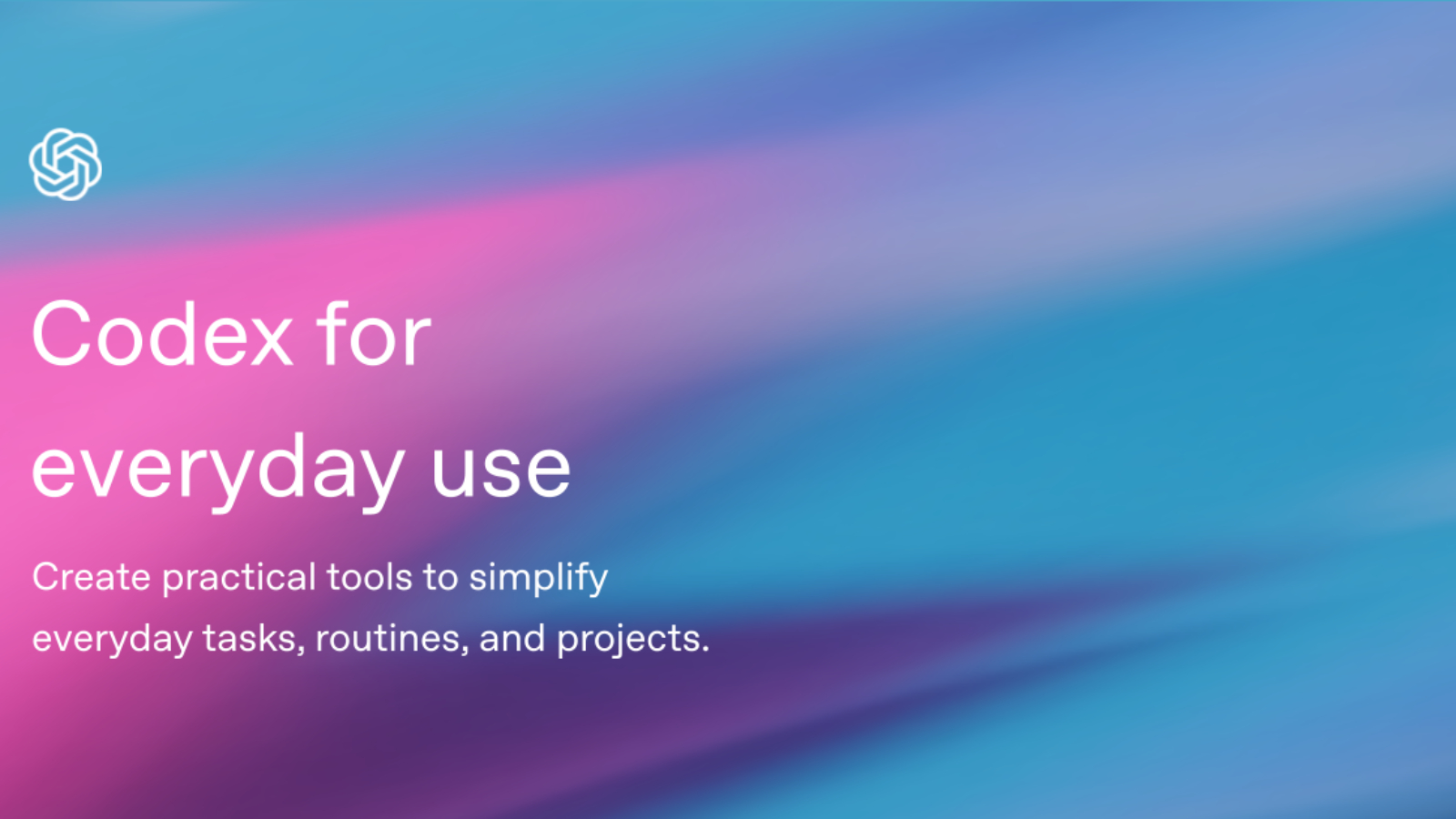 Codex for everyday use - Video | OpenAI Academy