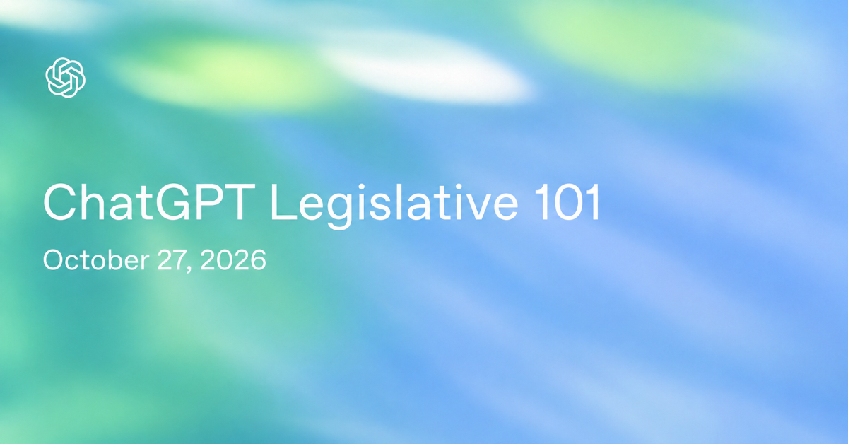 ChatGPT Legislative 101: Legislative introduction