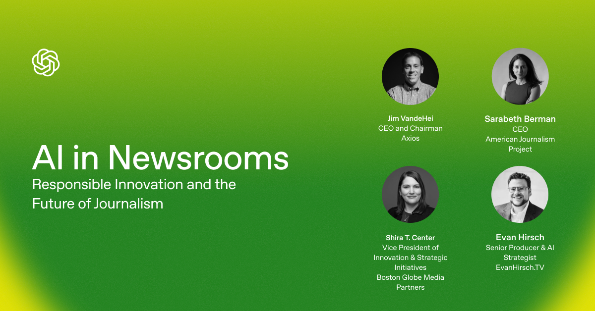 Virtual Event: AI in News Organizations: Responsible Innovation and the ...